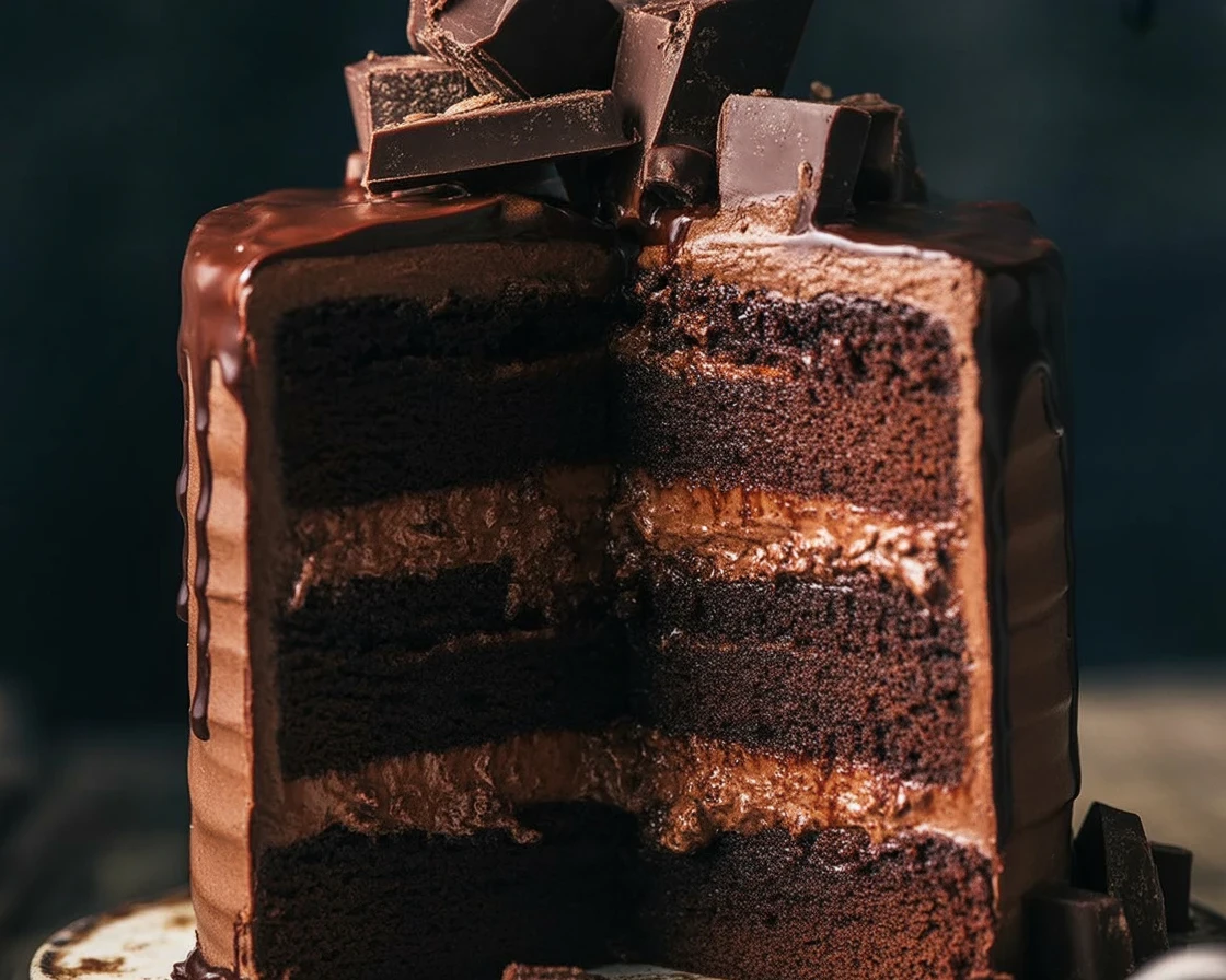 Best Ever Brownie Cake You’ll Love to Make 1 Ultimate Brownie Cake topped with rich chocolate ganache and decadent layers.