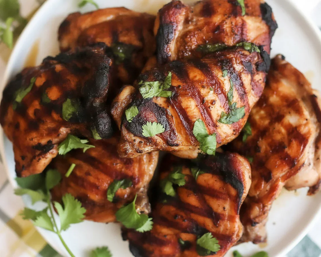 Delicious Char Siu Chicken marinated in a savory, sweet barbecue sauce.