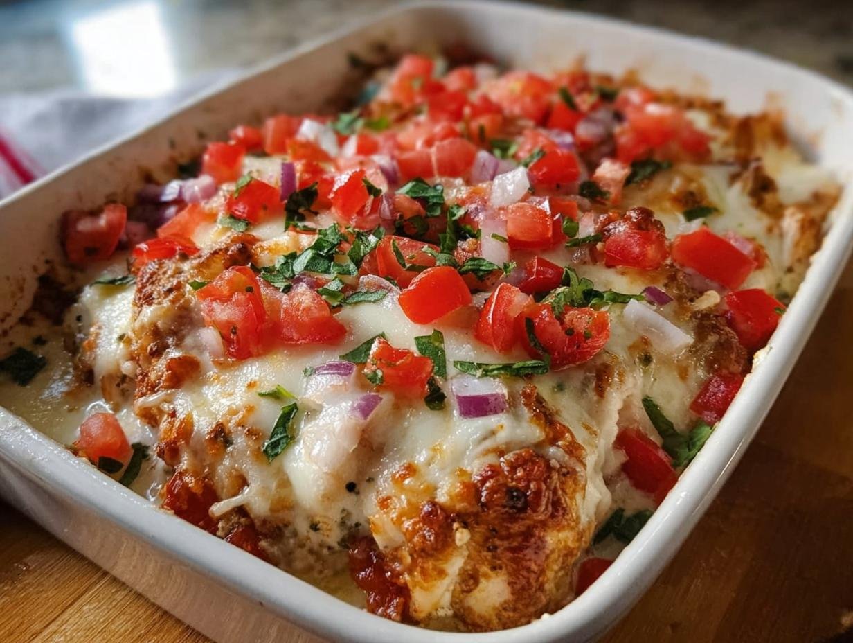 Bruschetta Chicken Casserole