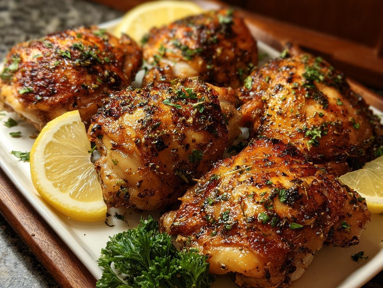Baked Chicken: 6 Juicy Herb-Seasoned Thighs - Baked Boneless Skinless Chicken - additional detail