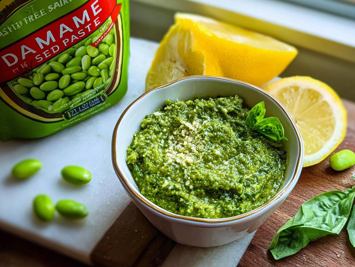 Edamame Pesto: Speedy, Savory & Super - Edamame Pesto - additional detail