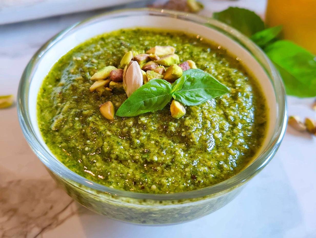 Pistachio Pesto: Amazing 15-Min Recipe - Pistachio Pesto - additional detail