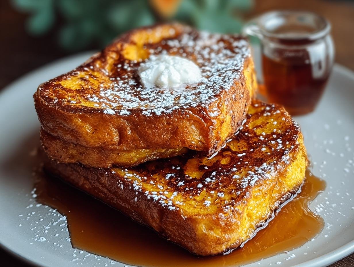 Pumpkin French Toast: 4 Quick Autumn Mornings - Pumpkin French Toast Breakfast - main visual representation