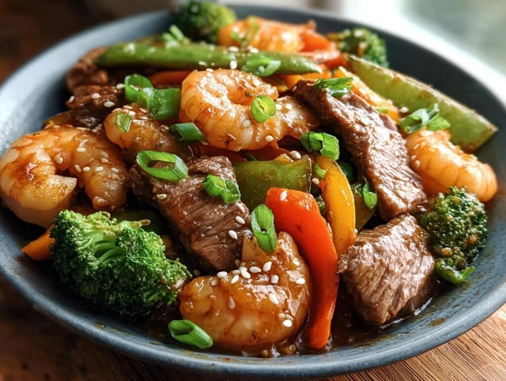 Steak Shrimp Stir Fry