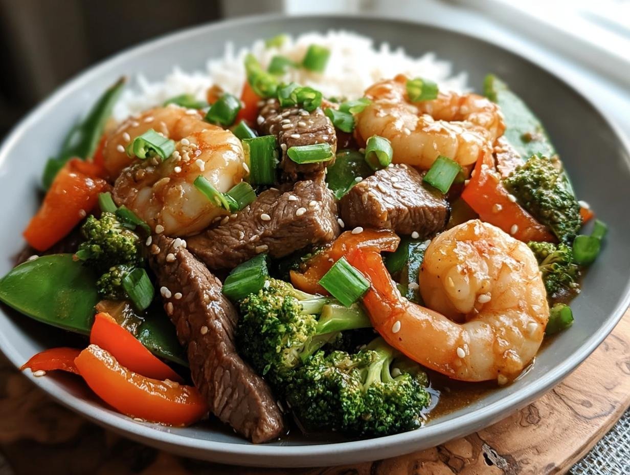 Steak Shrimp Stir Fry: 30 Minute Marvel 3 Steak Shrimp Stir Fry: 30 Minute Marvel - Steak Shrimp Stir Fry - additional detail