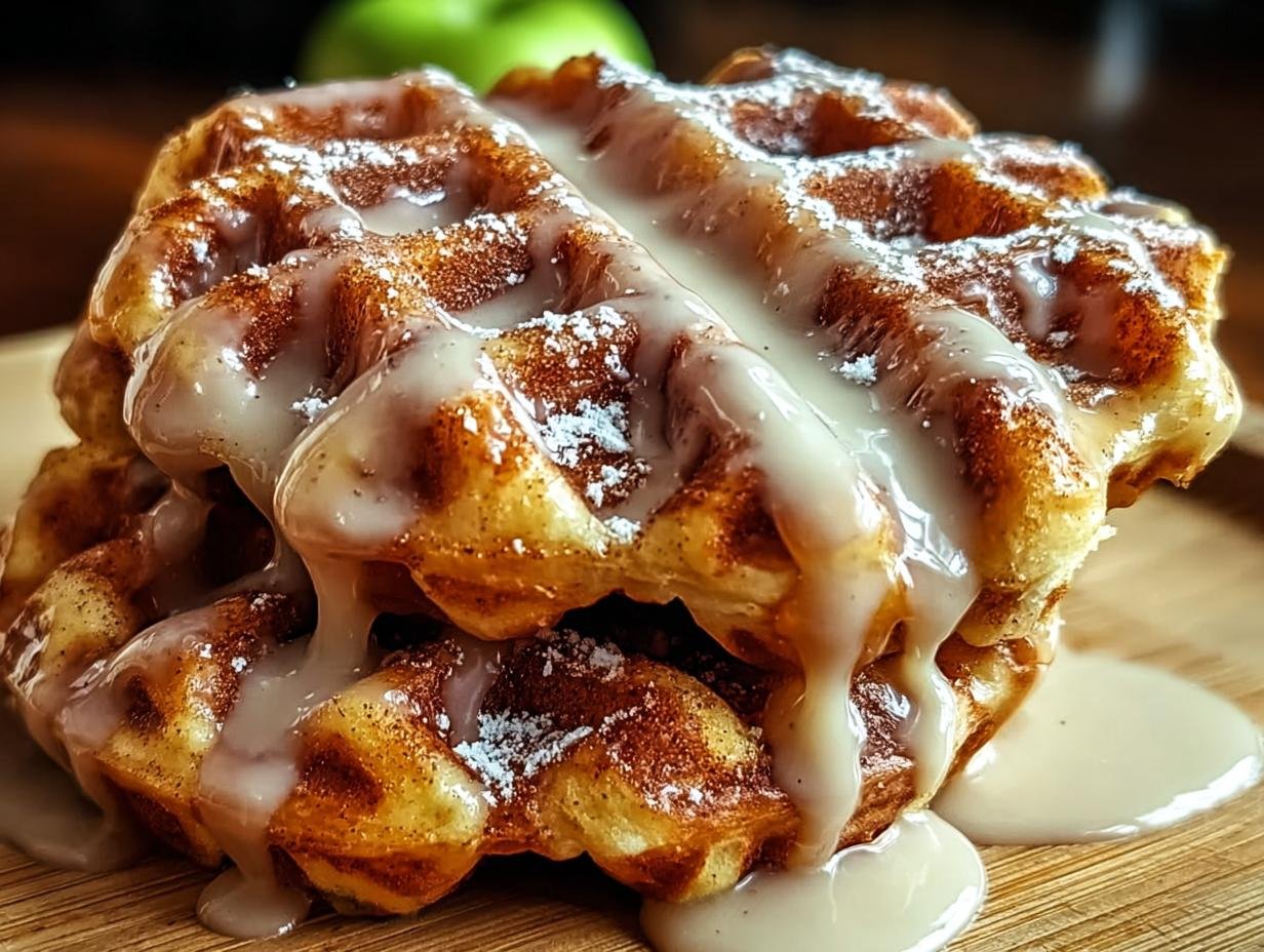 Amazing Apple Fritter Waffle Donuts: 1 Heavenly Recipe 1 Apple Fritter Waffle Donuts