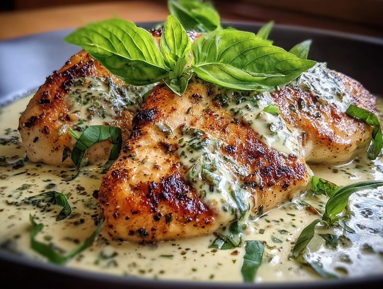 Incredible Basil Cream Chicken: 1 Dish Delight - Basil Cream Chicken Incredible - additional detail