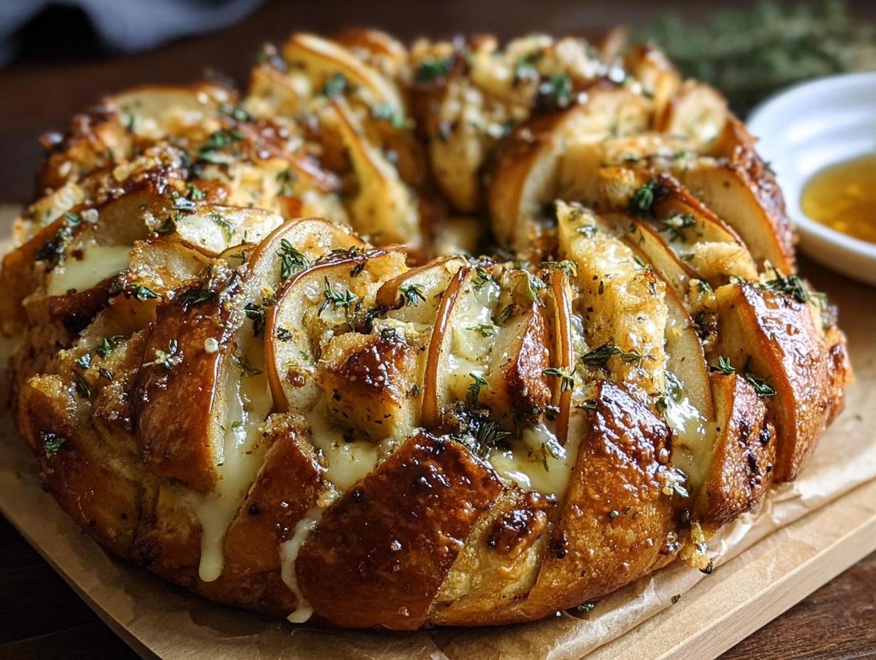 Brie Pull Apart Bread: 1 Amazing Appetizer - Brie Pull Apart Bread - additional detail