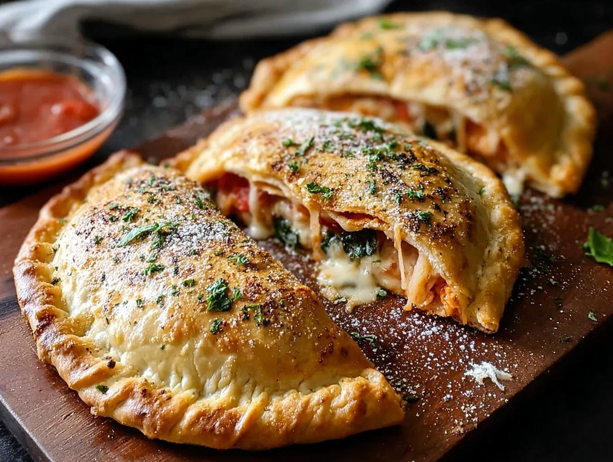 Incredible 6-Ingredient Cheesy Calzones 2 Incredible 6-Ingredient Cheesy Calzones - Calzones - additional detail