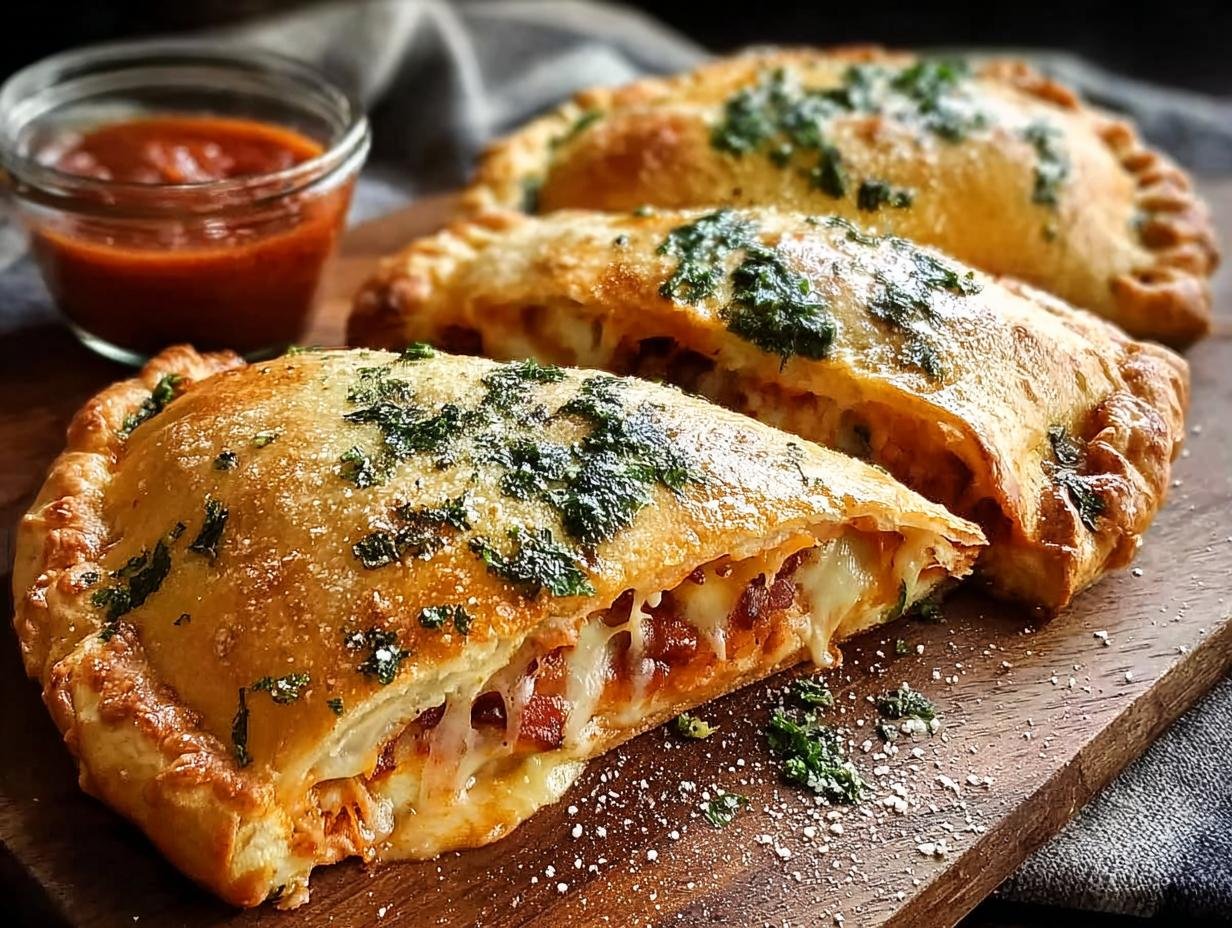 Incredible 6-Ingredient Cheesy Calzones 1 Calzones