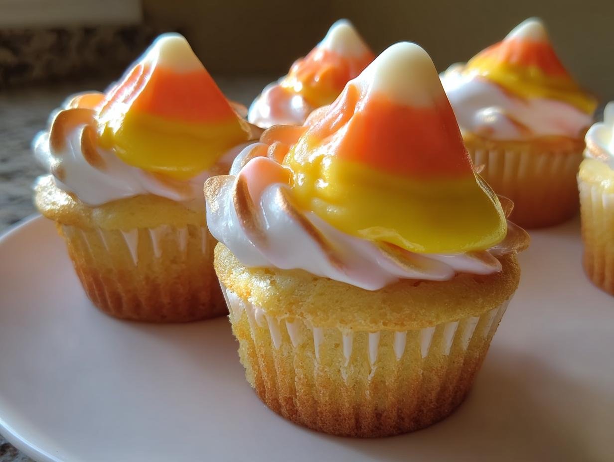 Candy Corn Hat Cupcakes