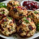 Cranberry Turkey Stuffing Balls