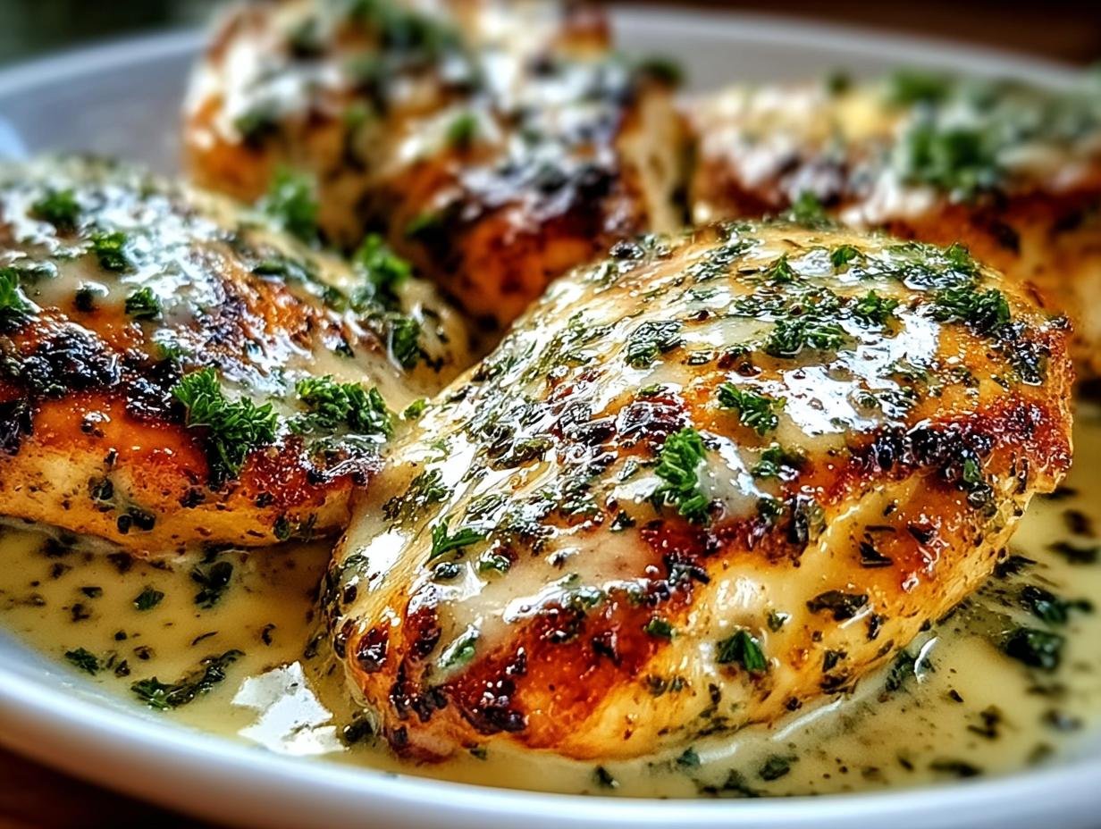 Creamy Garlic Herb Chicken: 40 Min Flavor Bomb - Creamy Garlic Herb Chicken - additional detail