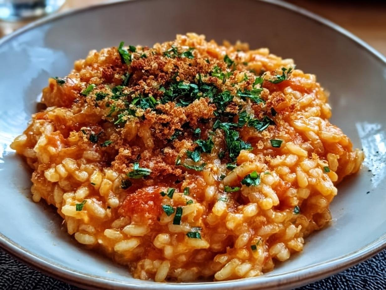 Easy Creamy Tomato Risotto: 1 Amazing Recipe - Creamy Tomato Risotto Crispy - additional detail