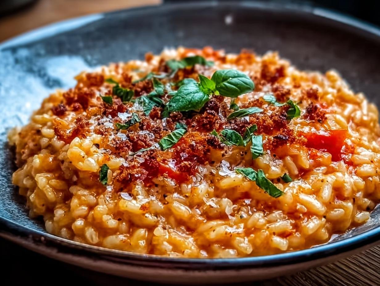 Easy Creamy Tomato Risotto: 1 Amazing Recipe - Creamy Tomato Risotto Crispy - additional detail