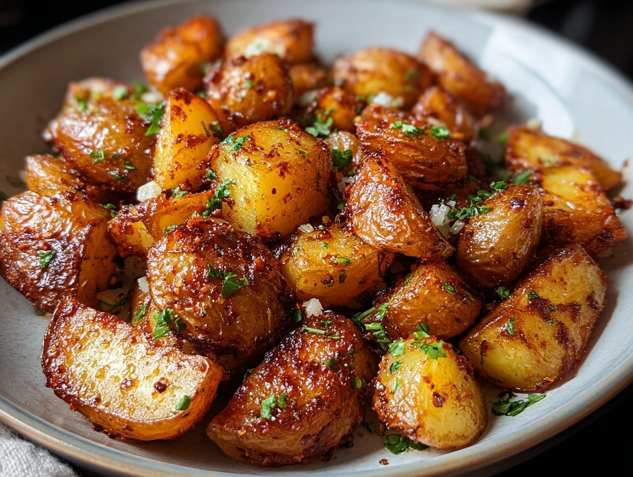 Crispy Roasted Potatoes: Guaranteed 10 min prep - Crispy Roasted Potatoes - additional detail