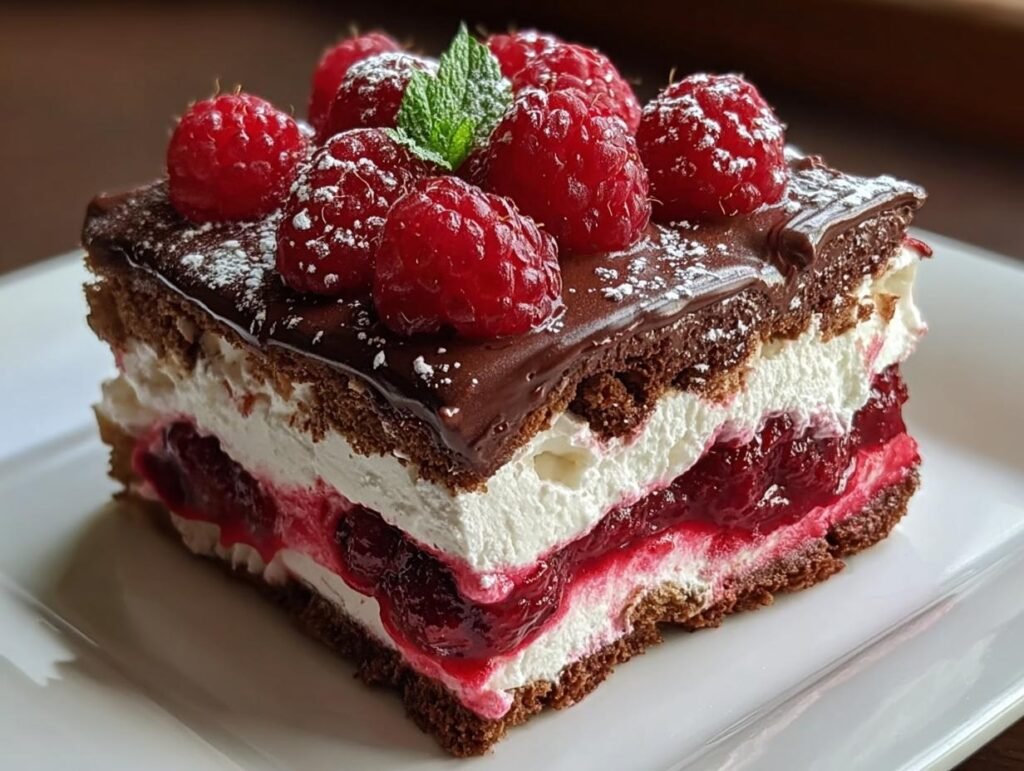 Decadent Raspberry Chocolate Lasagna