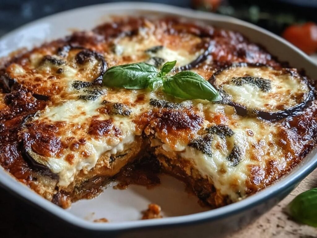 Eggplant Ricotta Bake Layer