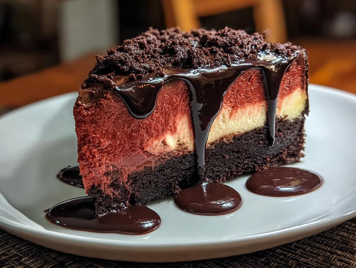 Spooky Halloween Black Velvet Cheesecake Delight 1 Halloween Black Velvet Cheesecake