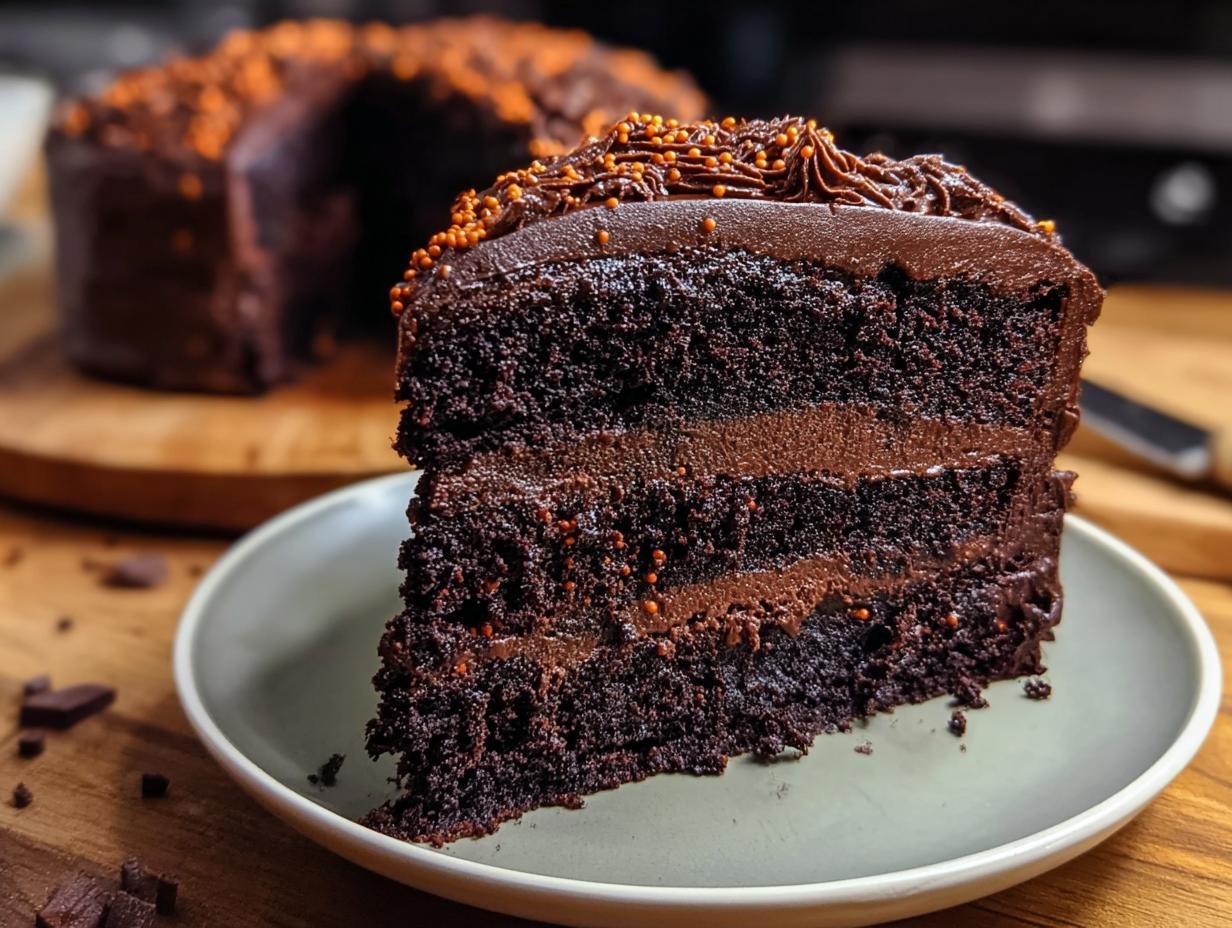 Halloween Chocolate Delight Cake: 1 Amazing Recipe - Halloween Chocolate Delight Cake - additional detail