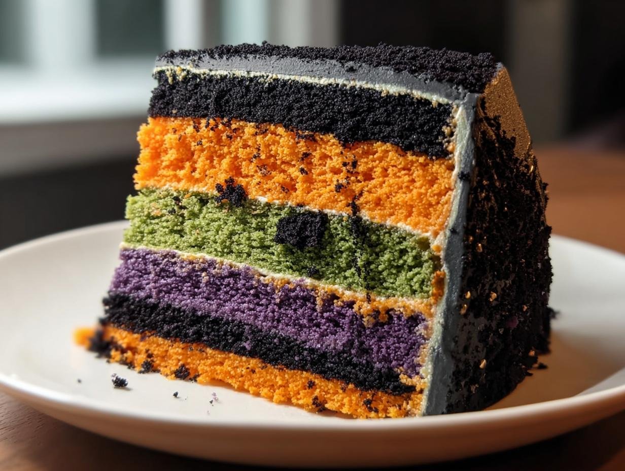 Halloween Layer Cake: 1 Amazing Spooky Bake 2 Halloween Layer Cake: 1 Amazing Spooky Bake - Halloween Layer Cake - additional detail