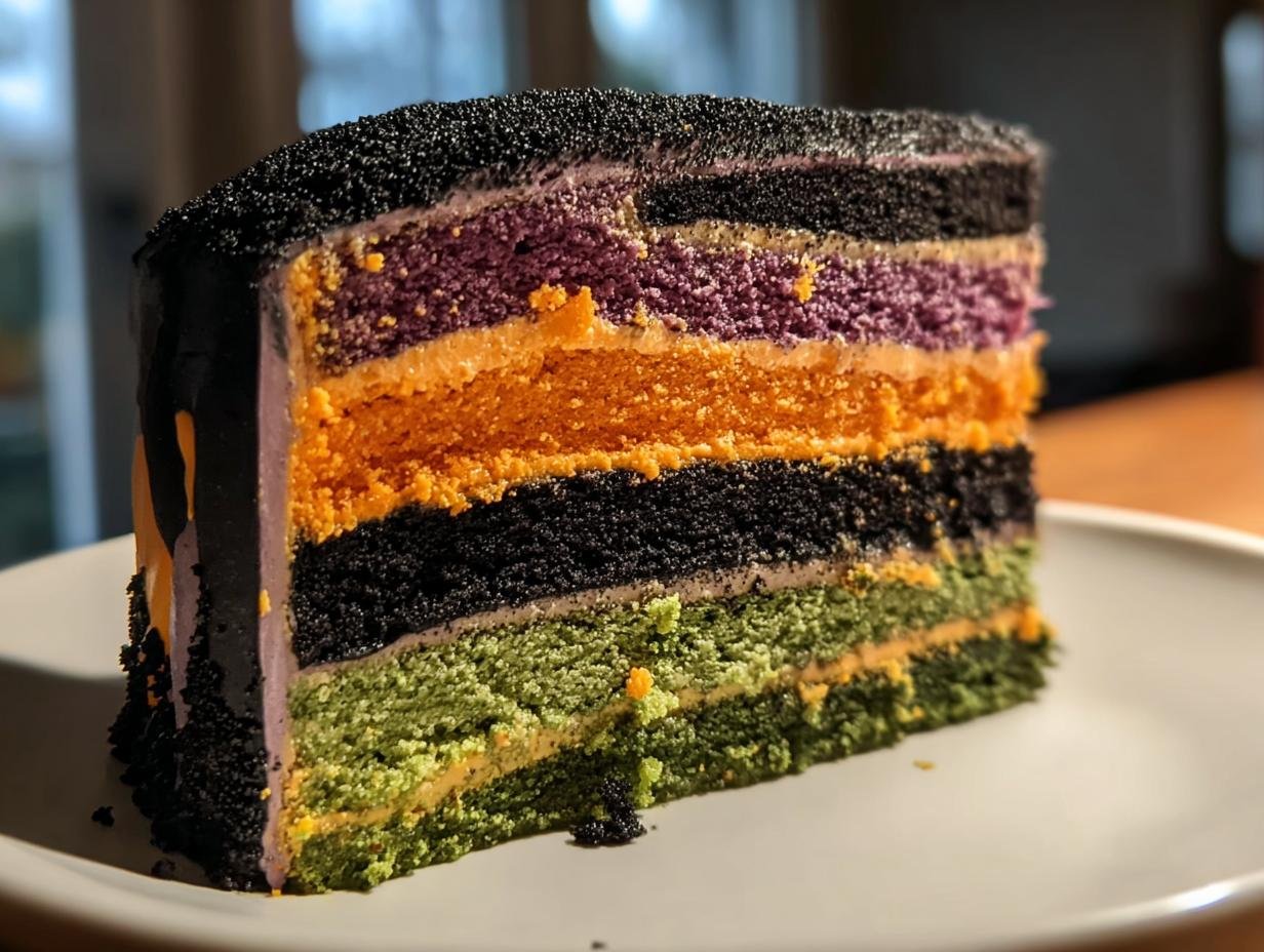 Halloween Layer Cake: 1 Amazing Spooky Bake 3 Halloween Layer Cake: 1 Amazing Spooky Bake - Halloween Layer Cake - additional detail