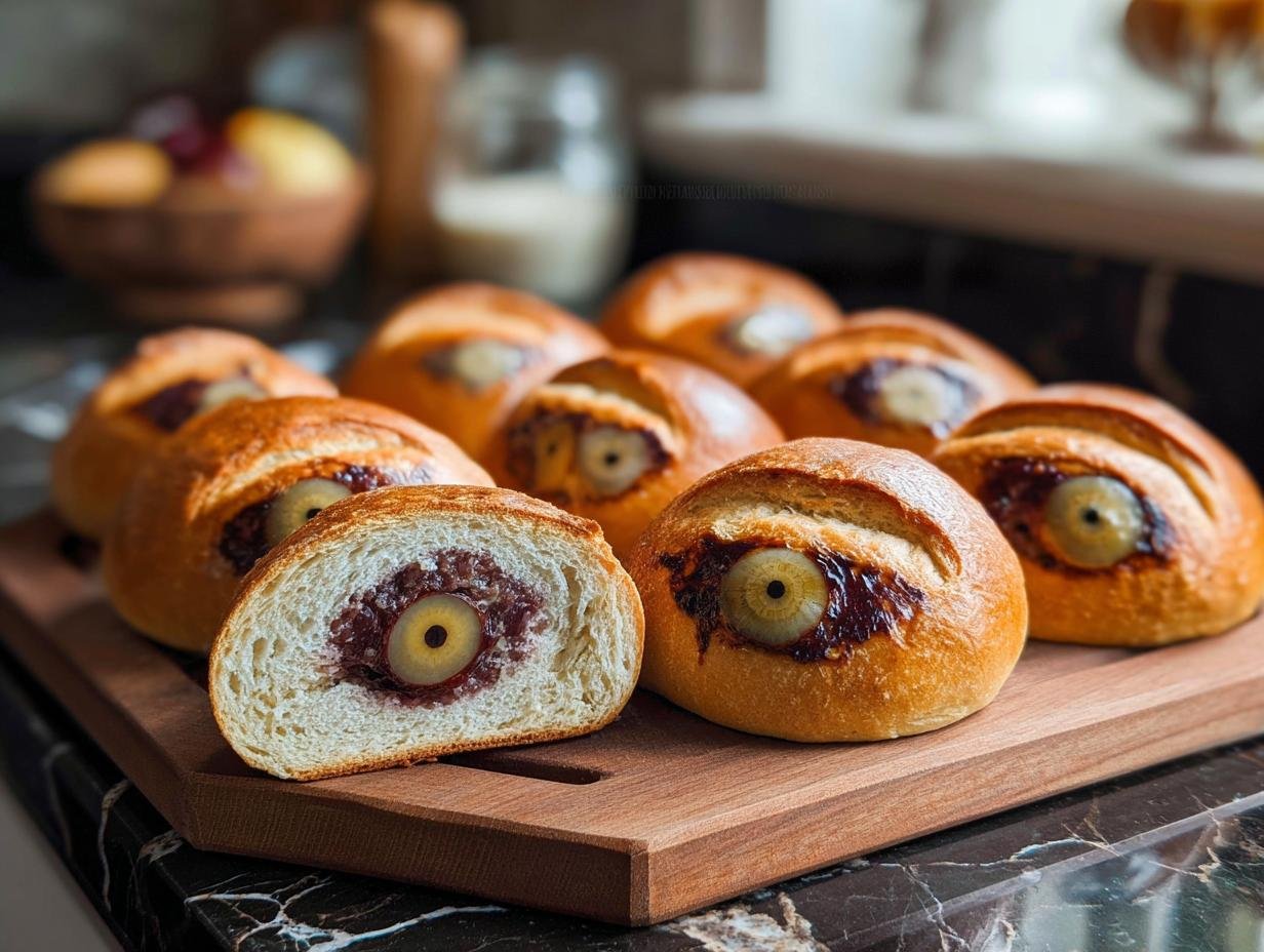 Monster Eyeball Buns Bread: 16 Spooky Delights 1 Monster Eyeball Buns Bread