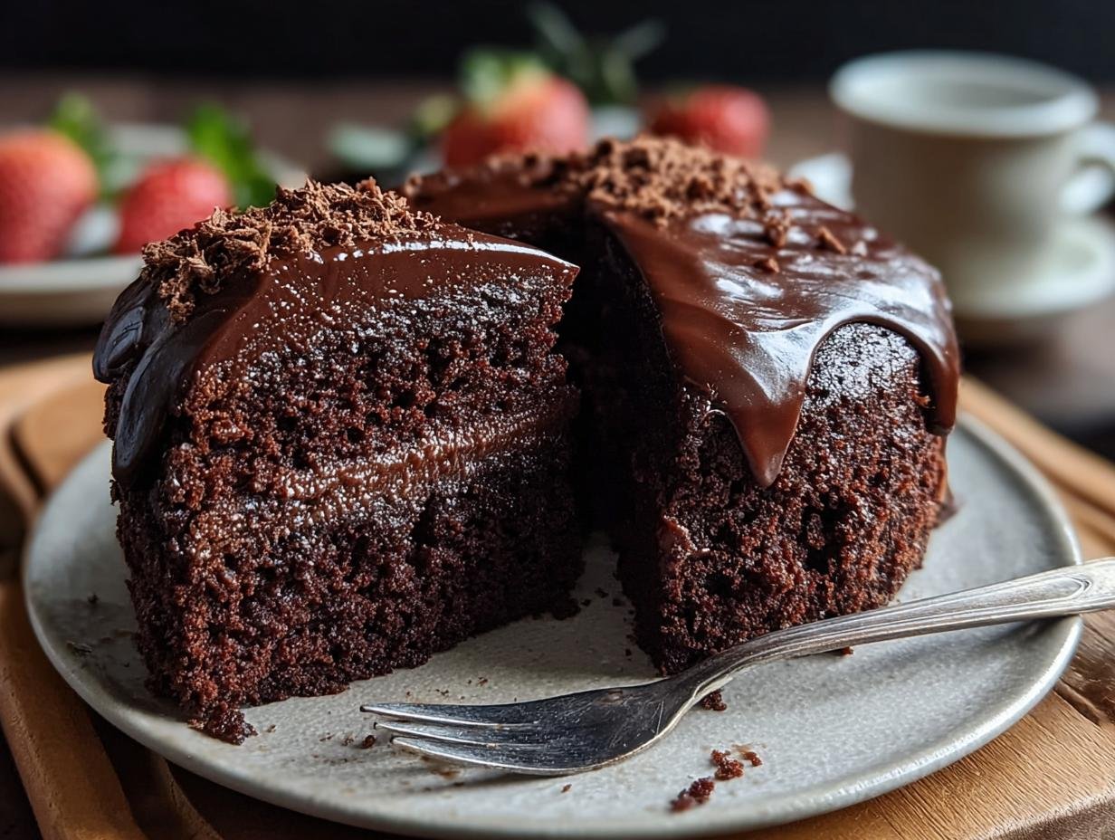 Melted! Easiest One Bowl Chocolate Cake Ever - One Bowl Chocolate Cake - additional detail