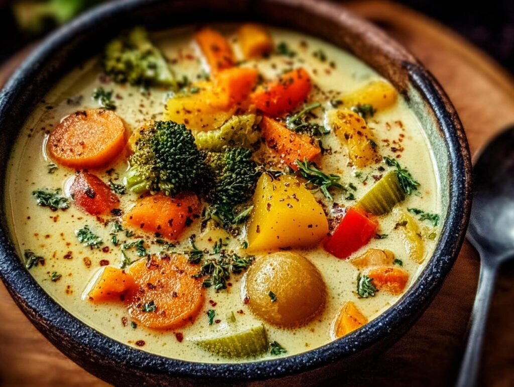 One Pot Creamy Vegetable