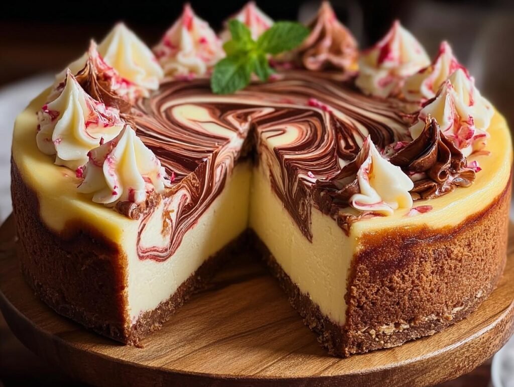 Peppermint Swirl Cheesecake Incredible