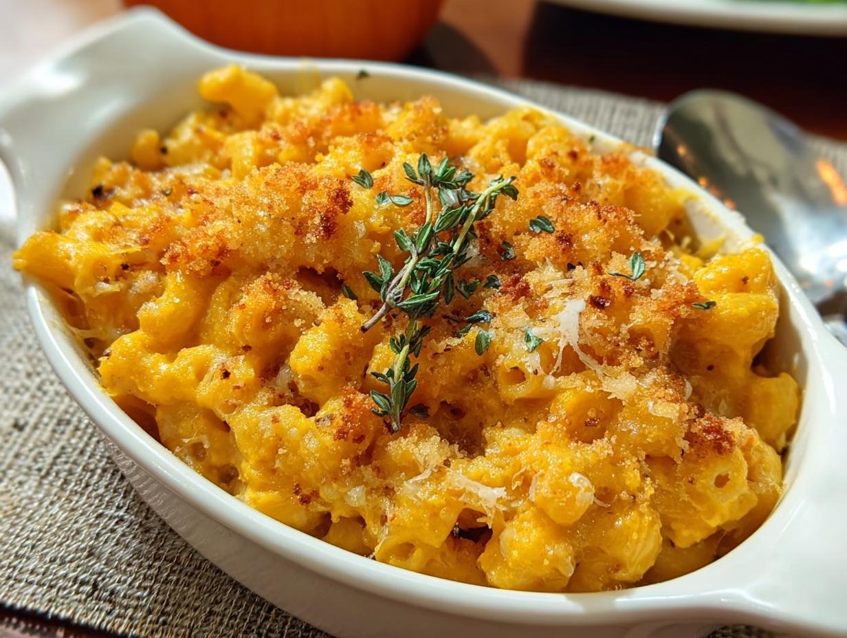 Pumpkin Mac Cheese: Cozy Autumn Magic 3 Pumpkin Mac Cheese: Cozy Autumn Magic - Pumpkin Mac Cheese - additional detail