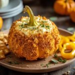 Pumpkin Shaped Cheese Bal