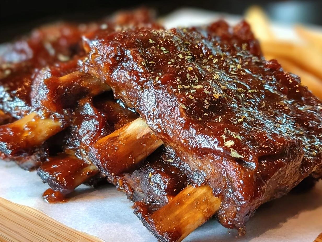 Slow Cooker Root Beer BBQ Ribs: Ridiculously Tender - Slow Cooker Root Beer - additional detail