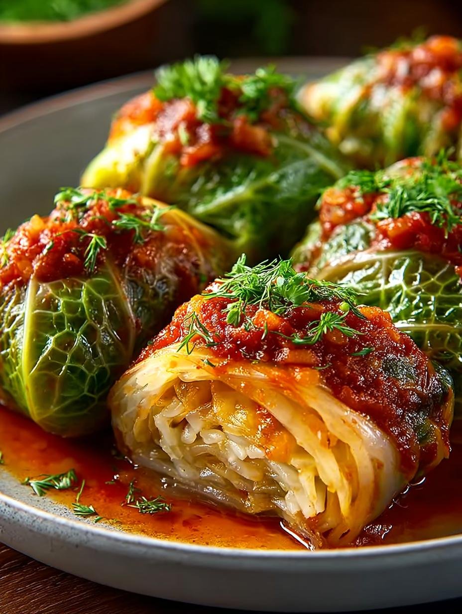 Authentic Stuffed Cabbage Rolls: A Comfort Classic - Authentic Stuffed Cabbage Rolls - additional detail