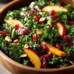 Delicious Autumn Kale Salad with Maple Vinaigrette 4 Autumn Kale Salad with