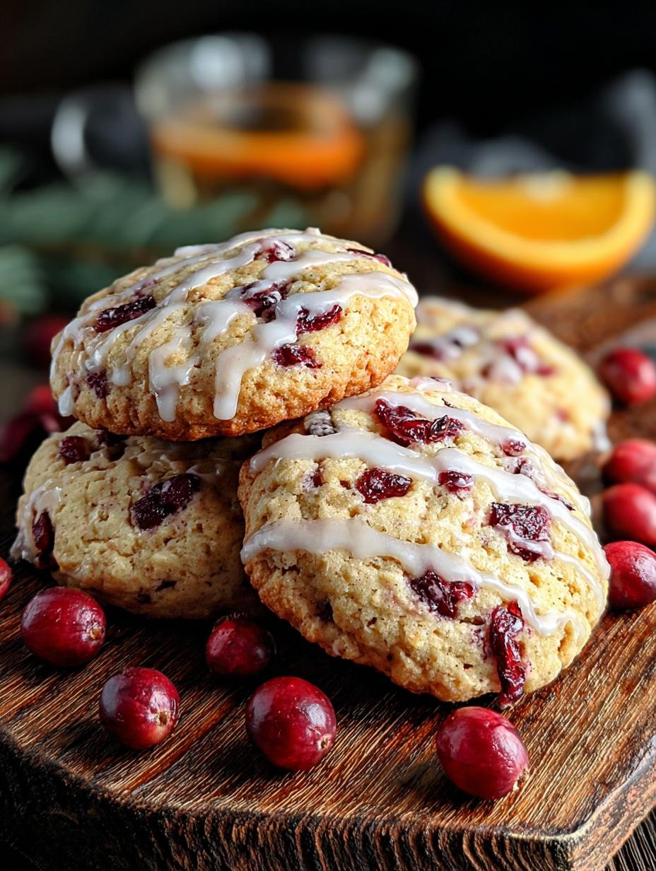 Amazing Cranberry Orange Cookies: 10 min dough - Cranberry Orange Cookies - main visual representation