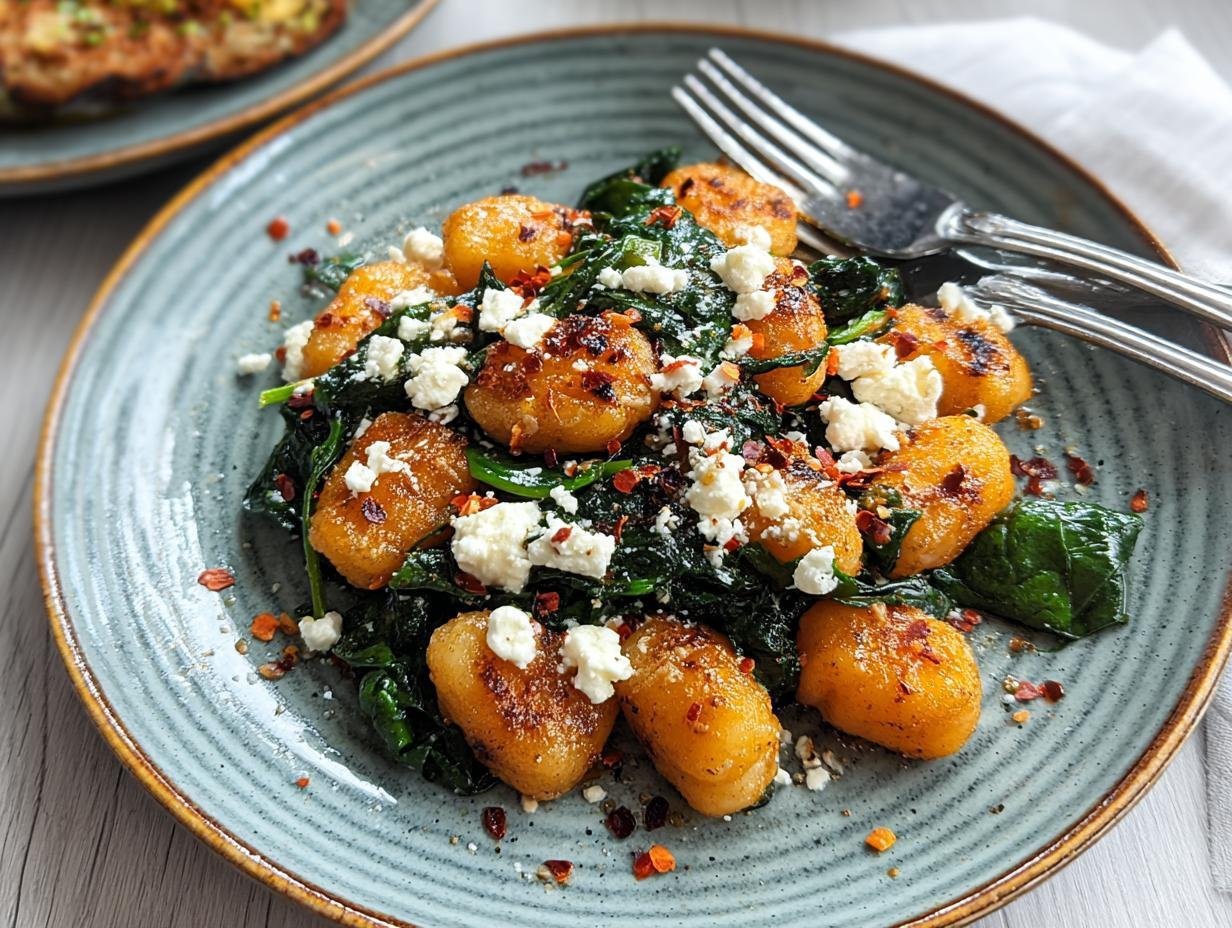Sensational Crispy Gnocchi Spinach Feta Under 30 Min 3 Sensational Crispy Gnocchi Spinach Feta Under 30 Min - Crispy Gnocchi Spinach Feta - additional detail