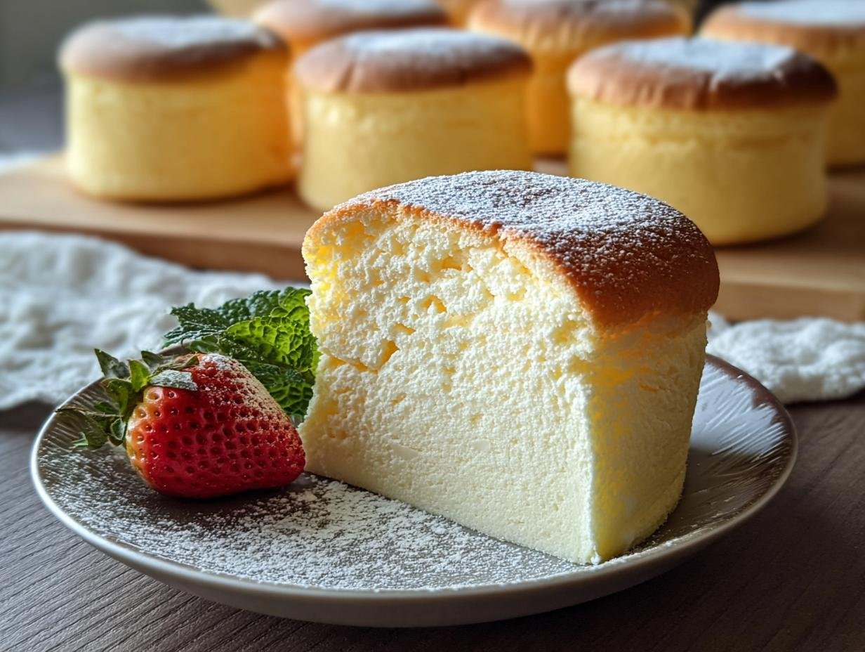 Fluffy Japanese Cotton Cheesecake - ingredients laid out