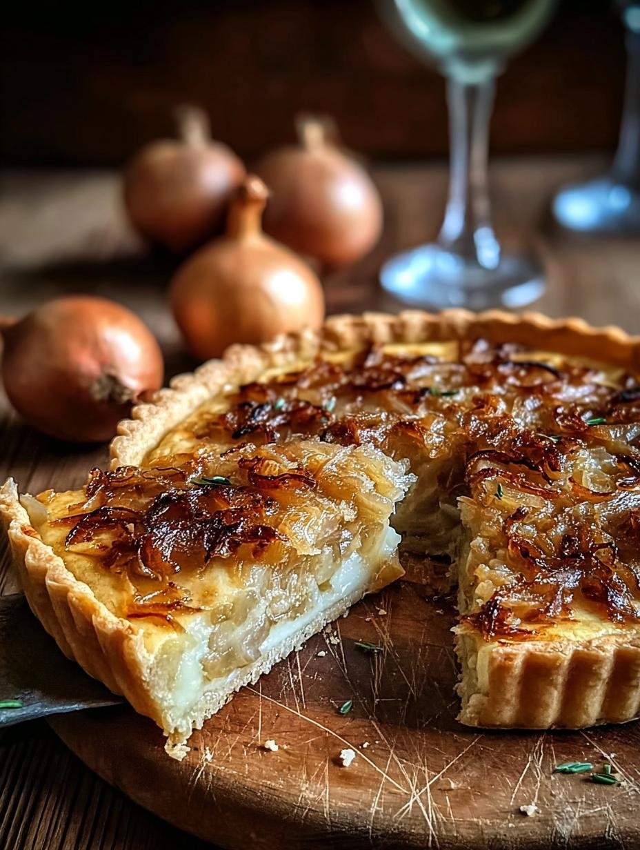 German Onion Tart: 1 Foolproof Rustic Recipe - German Onion Tart - additional detail