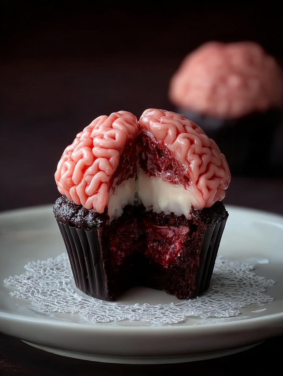 Awesome Halloween Brain Cupcakes: 5 Simple Steps 3 Awesome Halloween Brain Cupcakes: 5 Simple Steps - Halloween Brain Cupcake - main visual representation
