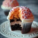 Awesome Halloween Brain Cupcakes: 5 Simple Steps 4 Halloween Brain Cupcake