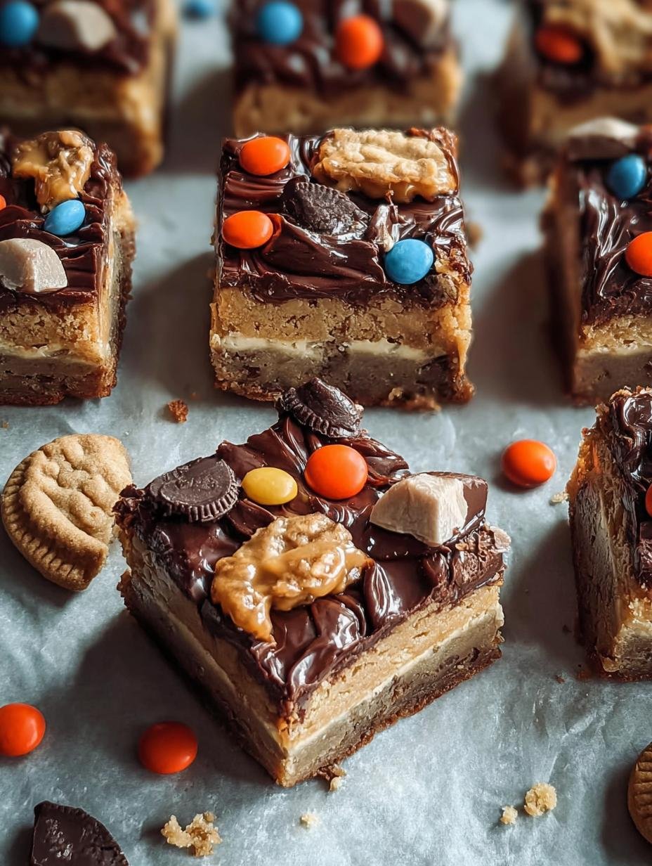 Halloween Candy Cookie Bars