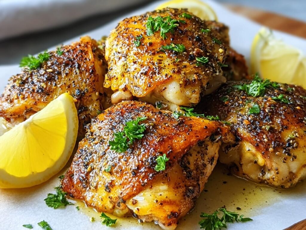 Lemon Pepper Chicken Thighs