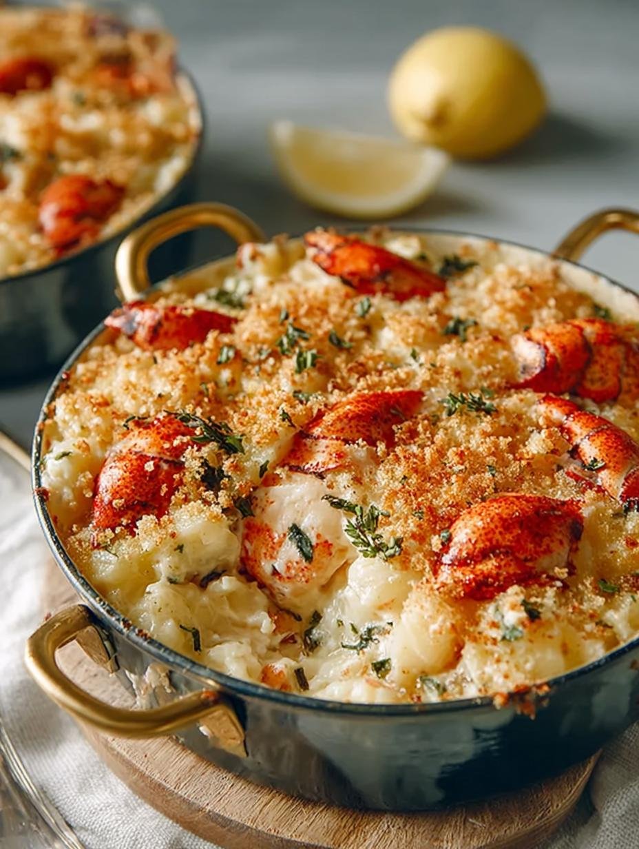 Lobster Casserole with Buttery Ritz Topping Delight 1 Lobster Casserole with Buttery