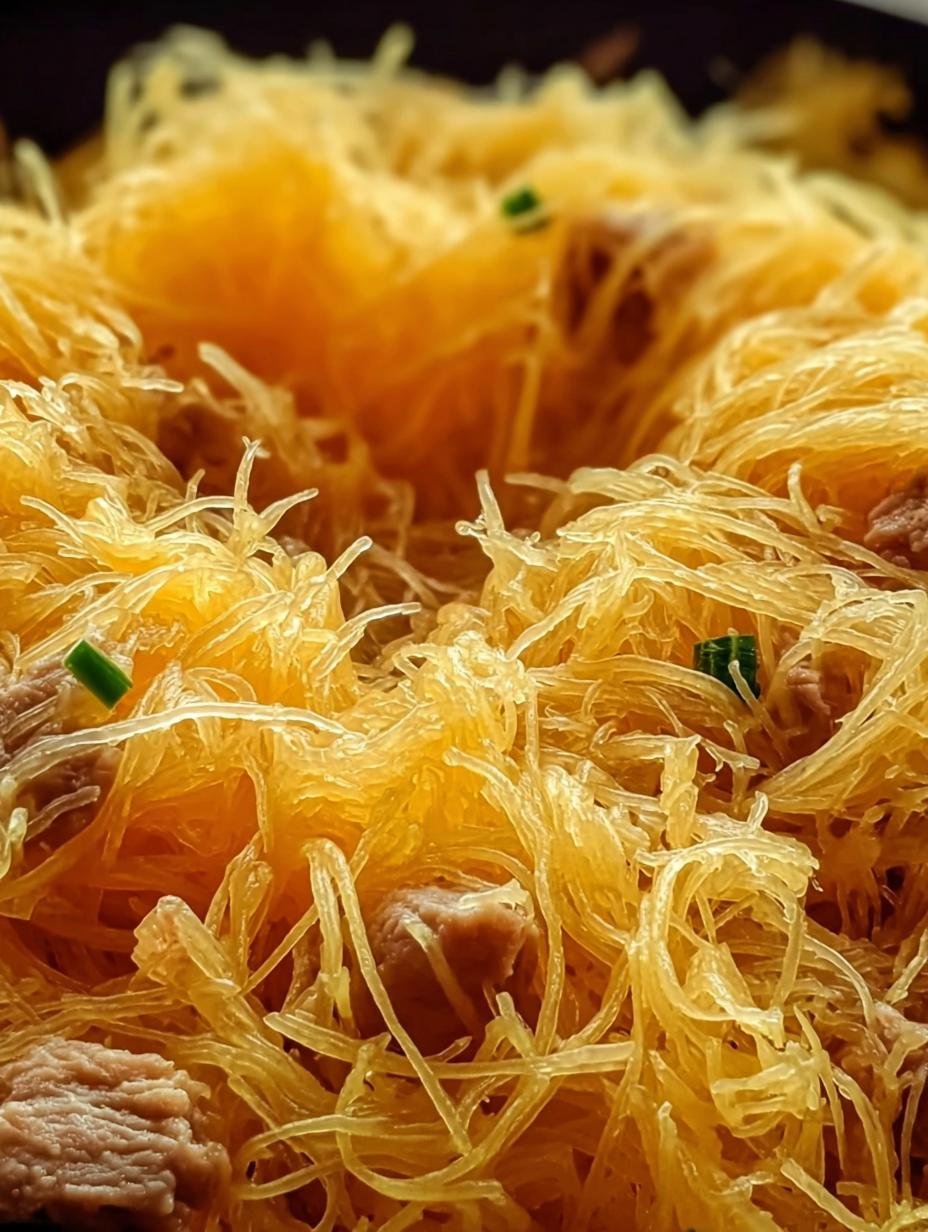 Low Carb Spaghetti Squash Chow Mein - Low Carb Spaghetti Squash - additional detail