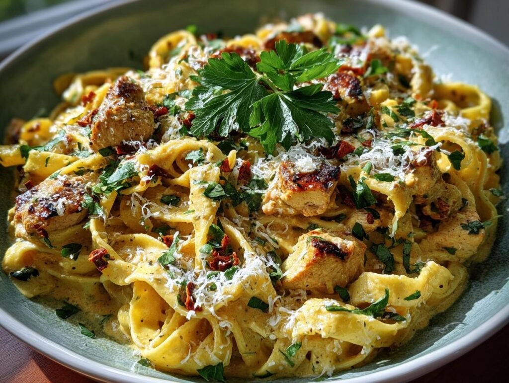 Marry Pumpkin Chicken Pasta