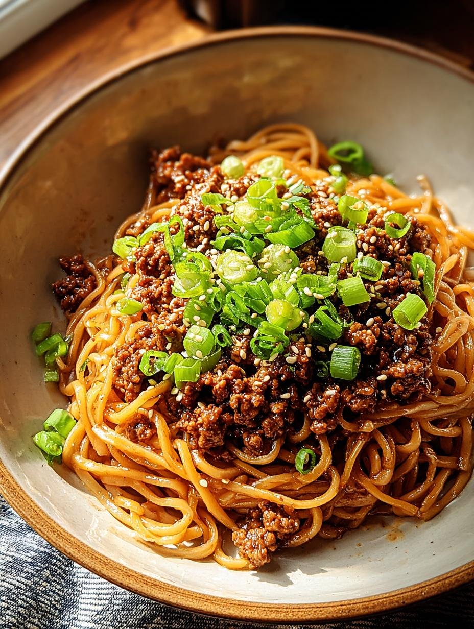 Mongolian Ground Beef Noodles: 30-Min Savory Delight 2 Mongolian Ground Beef Noodles: 30-Min Savory Delight - Mongolian Ground Beef Noodles - additional detail