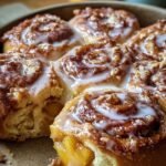 Peach Pie Cinnamon Rolls