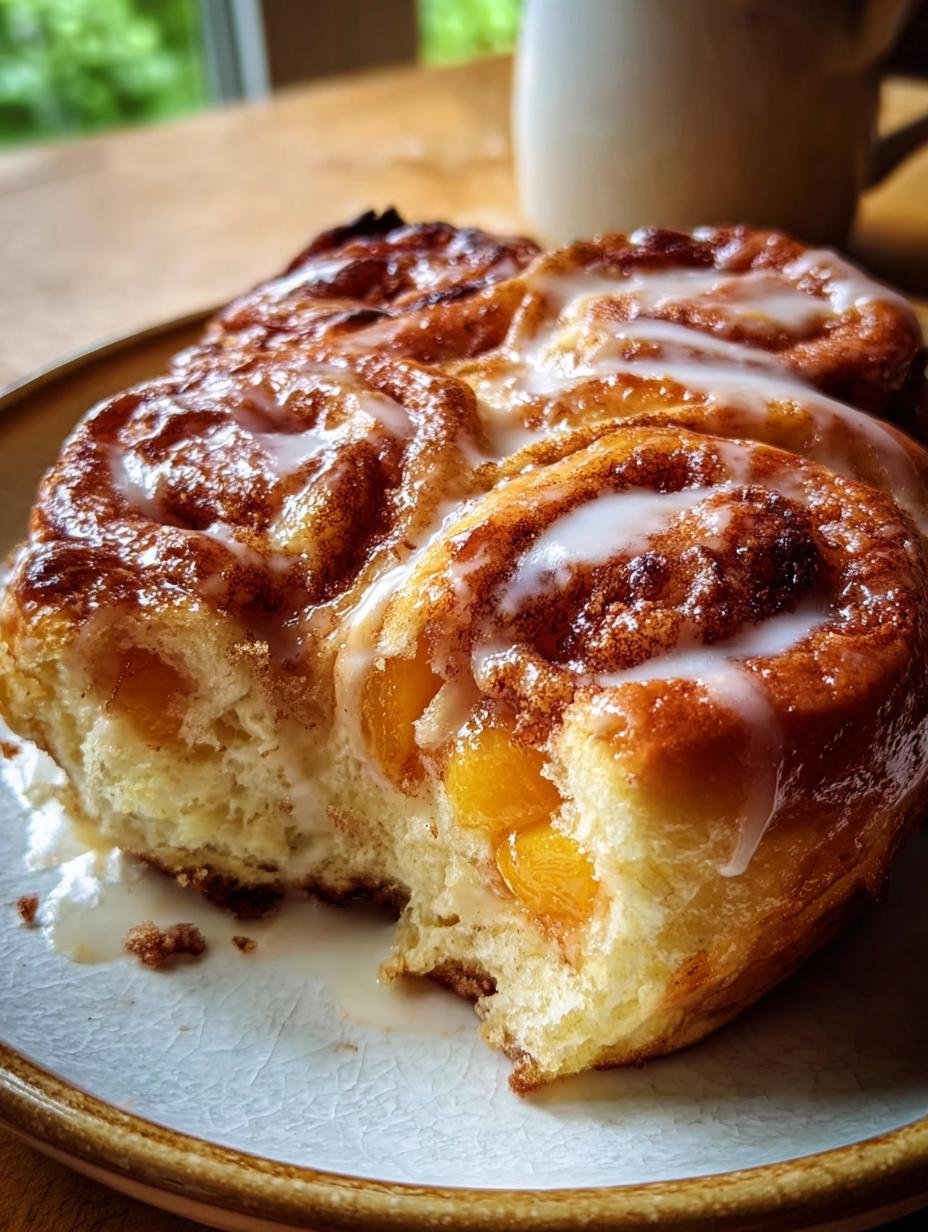 Peach Pie Cinnamon Rolls: A Delicious Morning Treat - Peach Pie Cinnamon Rolls - additional detail