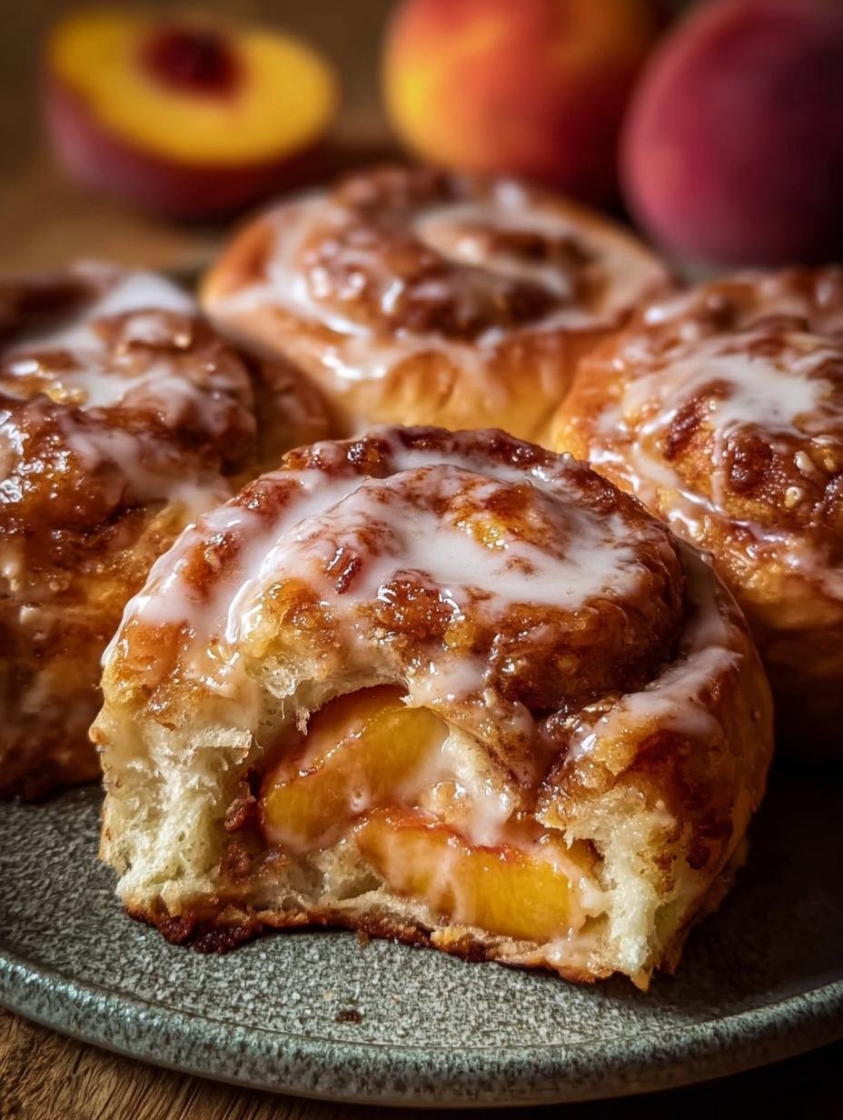 Peach Pie Cinnamon Rolls: A Delicious Morning Treat - Peach Pie Cinnamon Rolls - additional detail
